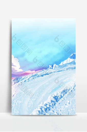 白色雪景背景设计图片