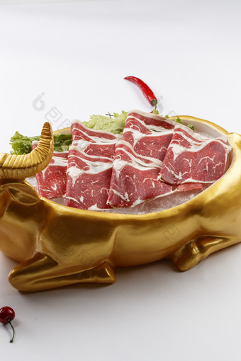 火锅食材涮肉牛羊肉