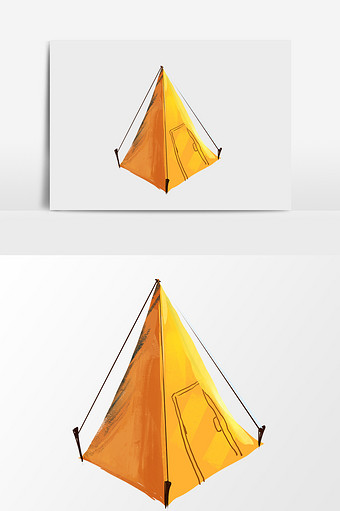 帐篷插画