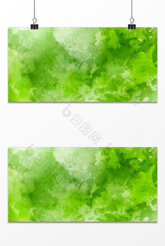 水彩绿色设计背景图片