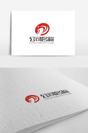 动感大气通用p字母logo标志