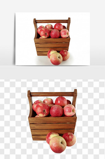 新鲜水果组合苹果元素图片
