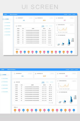 简洁实用社区物业管理后台页面