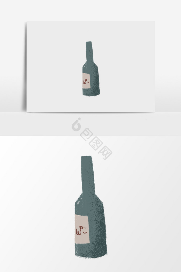瓶子插画图片