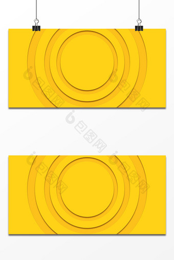 黄色圆形设计背景图片