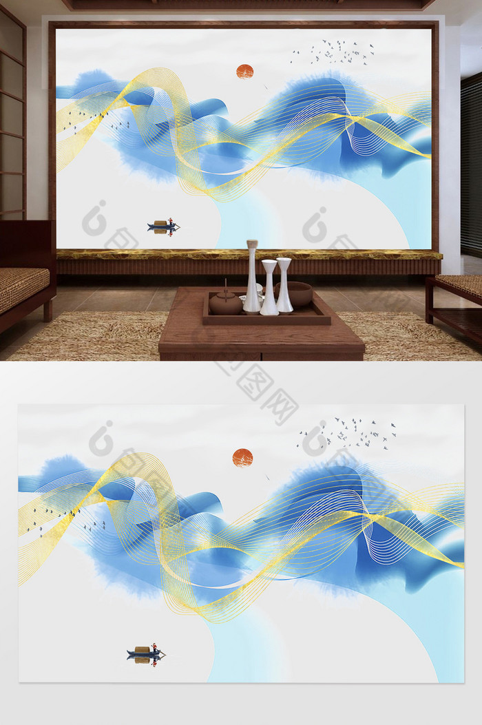 使用场景是背景墙,编号是962626,格式是psd,建议使用photoshop cc