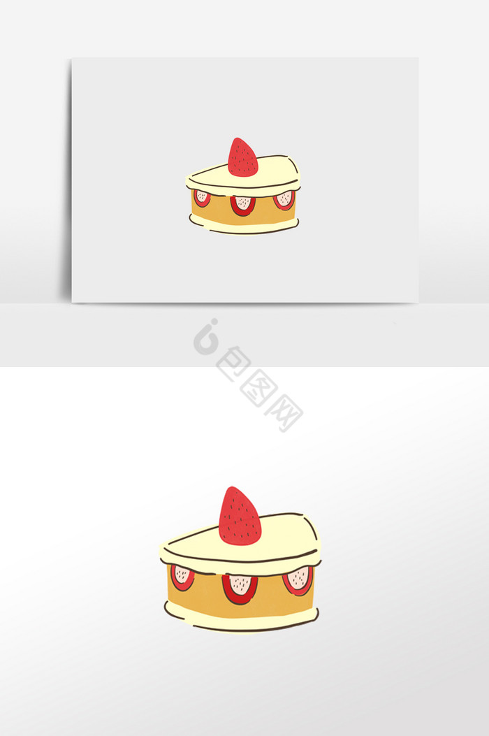蛋糕草莓小蛋糕图片