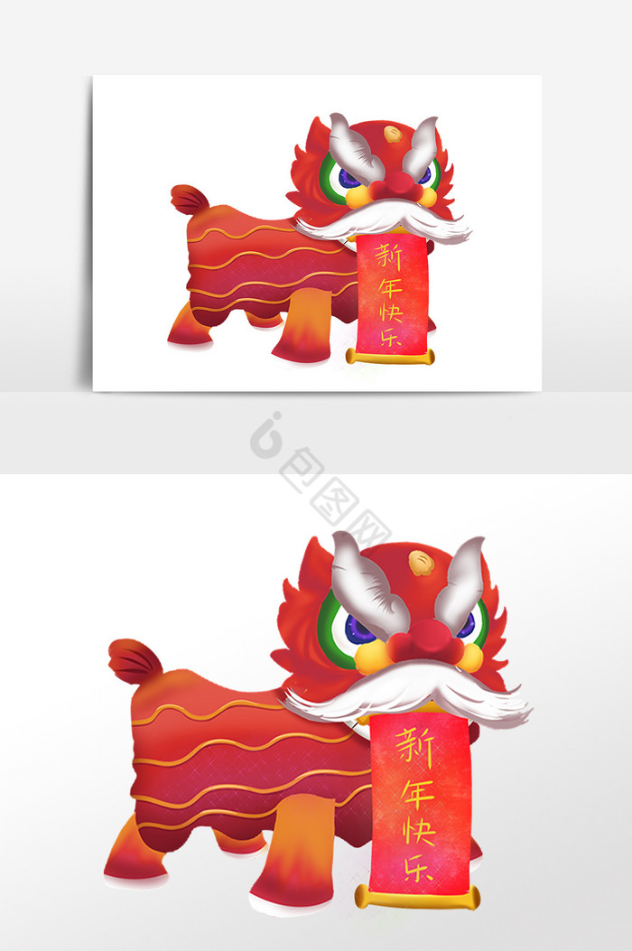 新年舞狮图片-新年舞狮素材免费下载-包图网