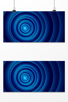 唯美时尚蓝色光线商务海报背景图