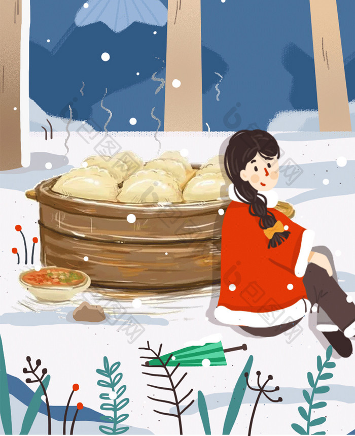 饺子节冬至（12.22）手机配图