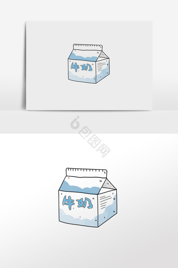 牛奶盒子牛奶图片