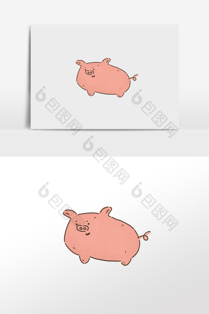猪年吉祥物可爱猪头
