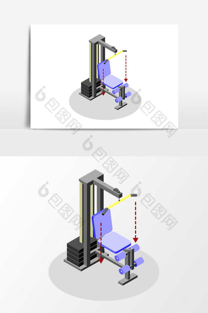 健身器材元素设计