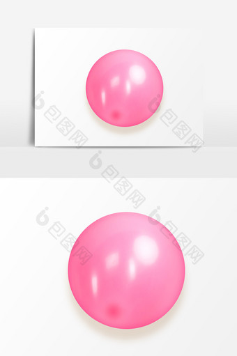 粉红发光的小圆球PSD素材图片