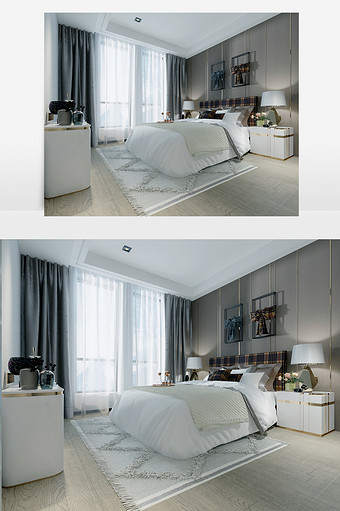 舒适轻生活感觉卧室设计效果图图片