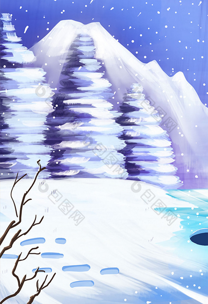 卡通漫画雪原插画 图片下载 包图网 卡通漫画雪原插画 图片下载 包图网