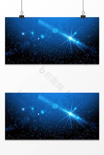 蓝色星光星海背景设计图片