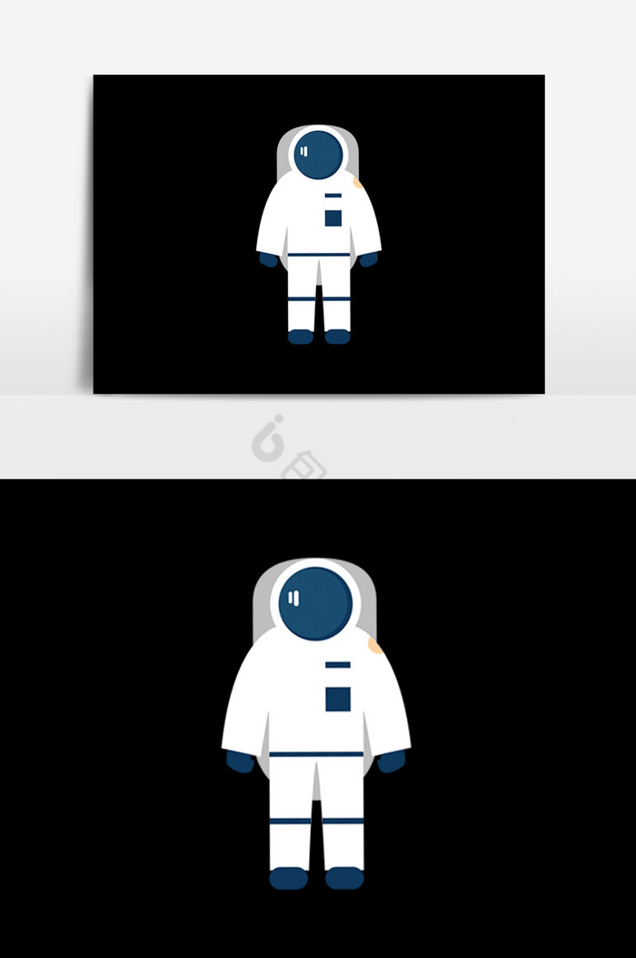 穿宇航服的宇航员PSD图片