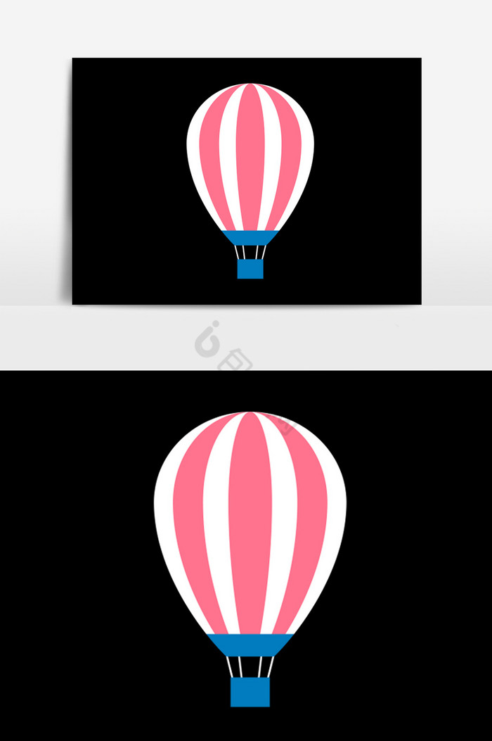 简条热气球PSD图片