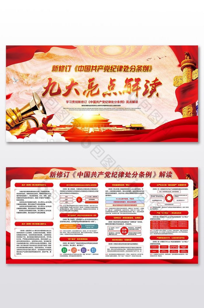 中国共产党纪律处分条例九大亮点解读图片图片