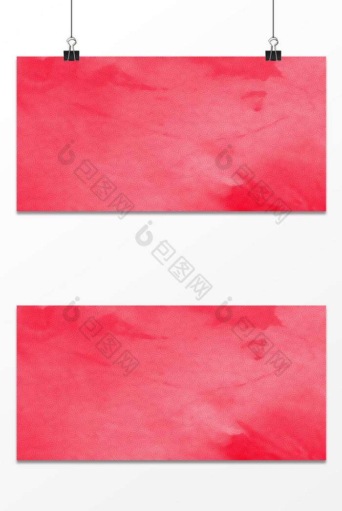 春节水彩背景中国风红色喜庆背景展板设计
