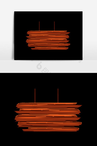 卡通木质指示牌元素图片