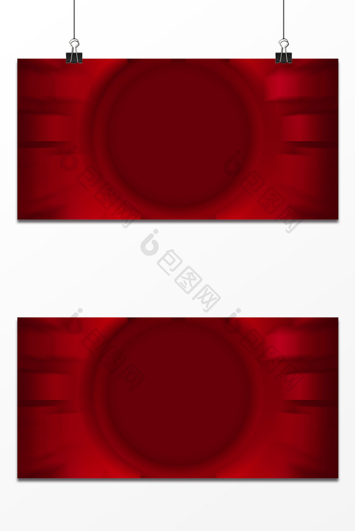 红色商务圆形设计背景
