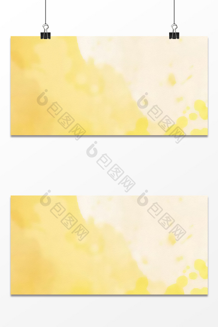 黄色水墨梦幻朦胧水彩纹理背景