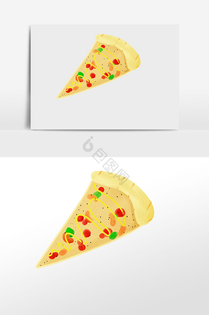 披萨食物插画