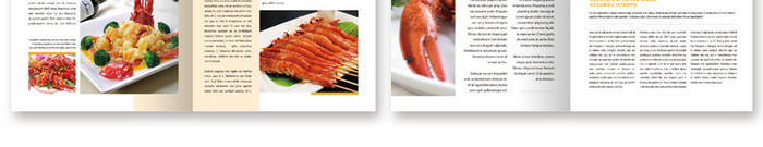高端大气龙虾美食行业画册设计