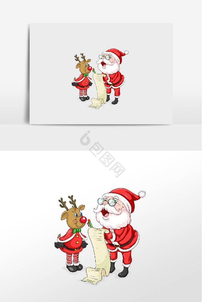 圣诞节圣诞老人插画图片