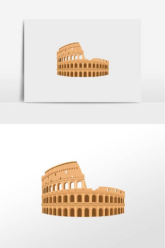 古罗马斗兽场城市建筑图片