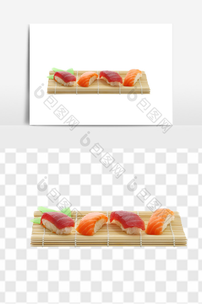 美味寿司日式料理元素