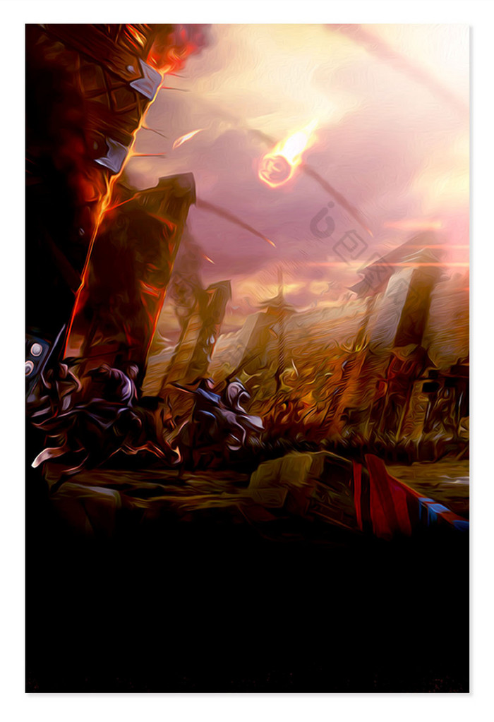 古代战争背景图片