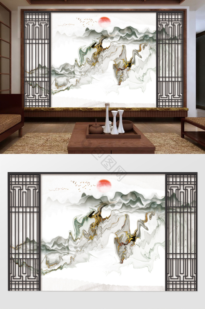 水墨线条图片-水墨线条素材免费下载-包图网