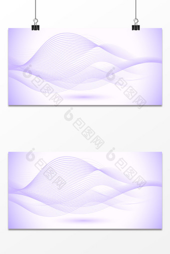 时尚梦幻紫色线条商务海报背景图图片