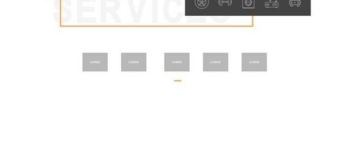 白色扁平汽车网站首页UI界面设计