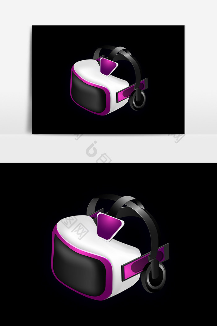 卡通VR眼镜设计元素