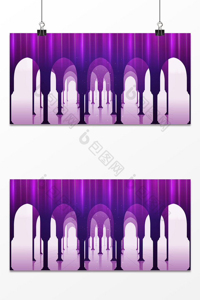 紫色竖纹空间 背景设计