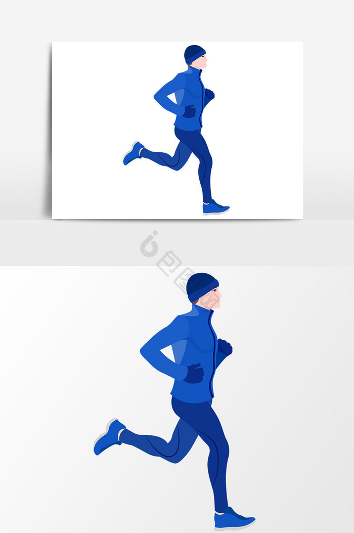 跑步人物图片