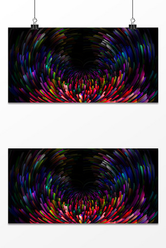 炫酷环形发射状背景图片下载