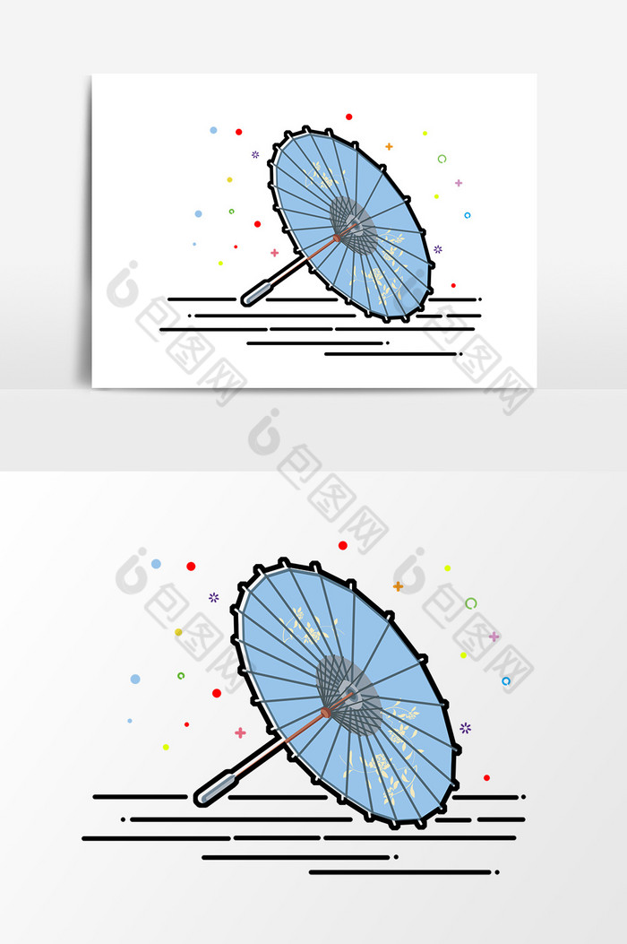 古风雨具图片