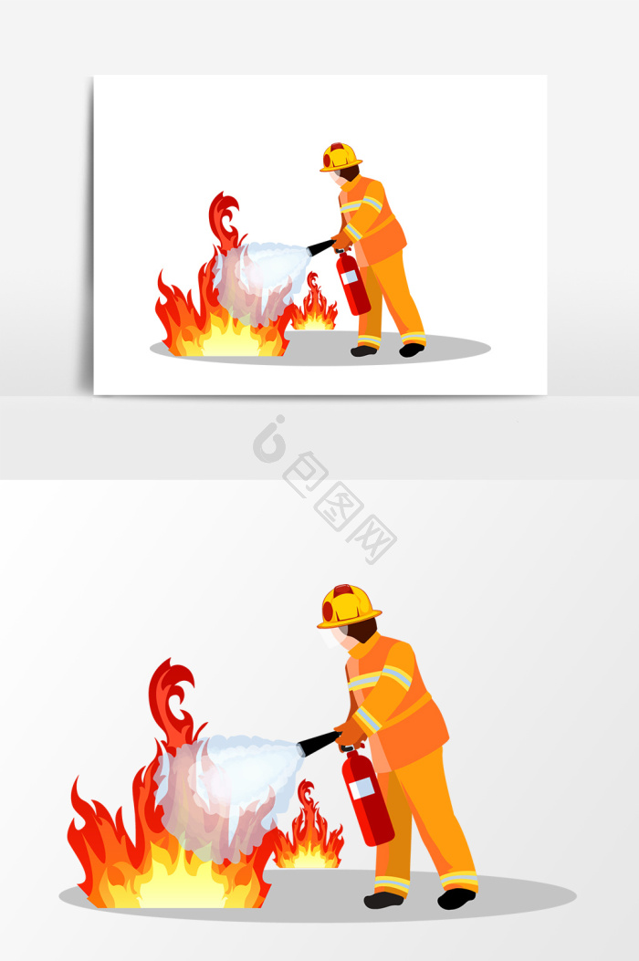 火灾卡通图片-火灾卡通素材免费下载-包图网