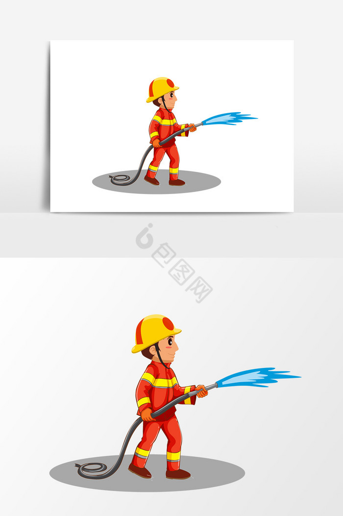 消防员灭火图片