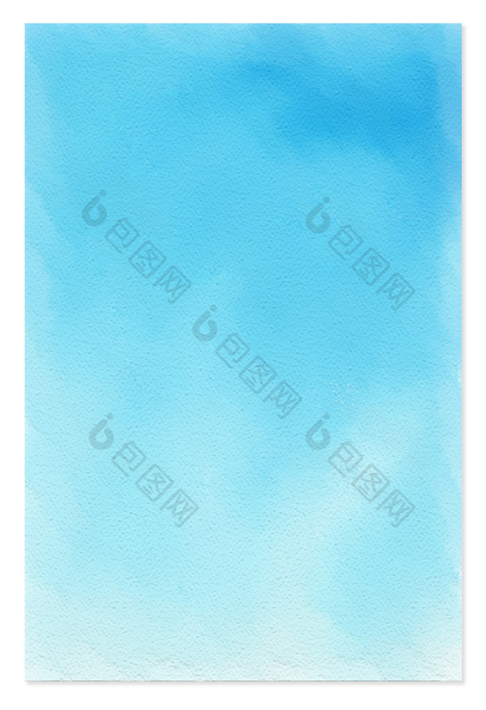 蓝色云彩水粉纸效果背景设计