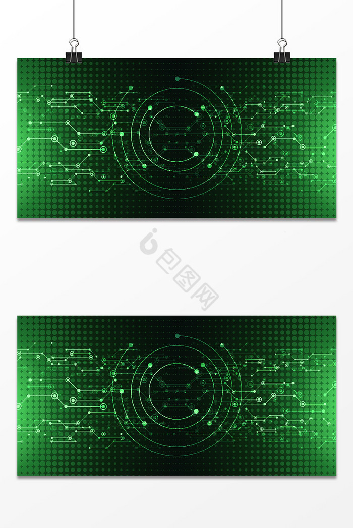 荧光绿科技电子风亮丽图片