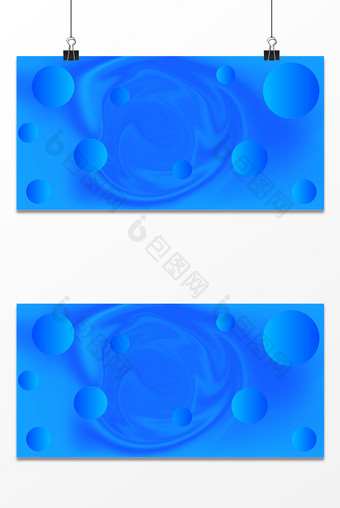 蓝色简约星球漂浮背景设计图片