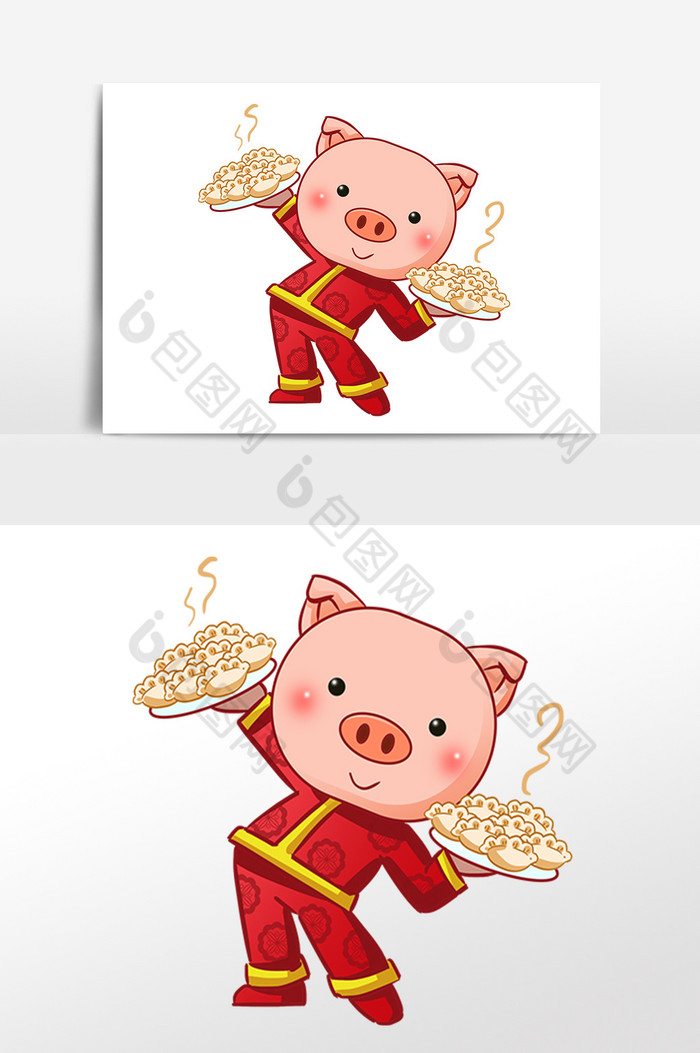 小猪漫画新年小猪图片