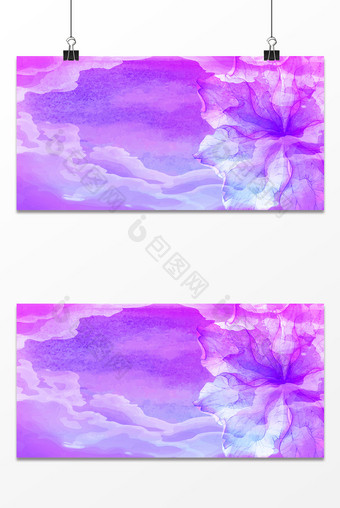 时尚紫色花朵背景设计图片