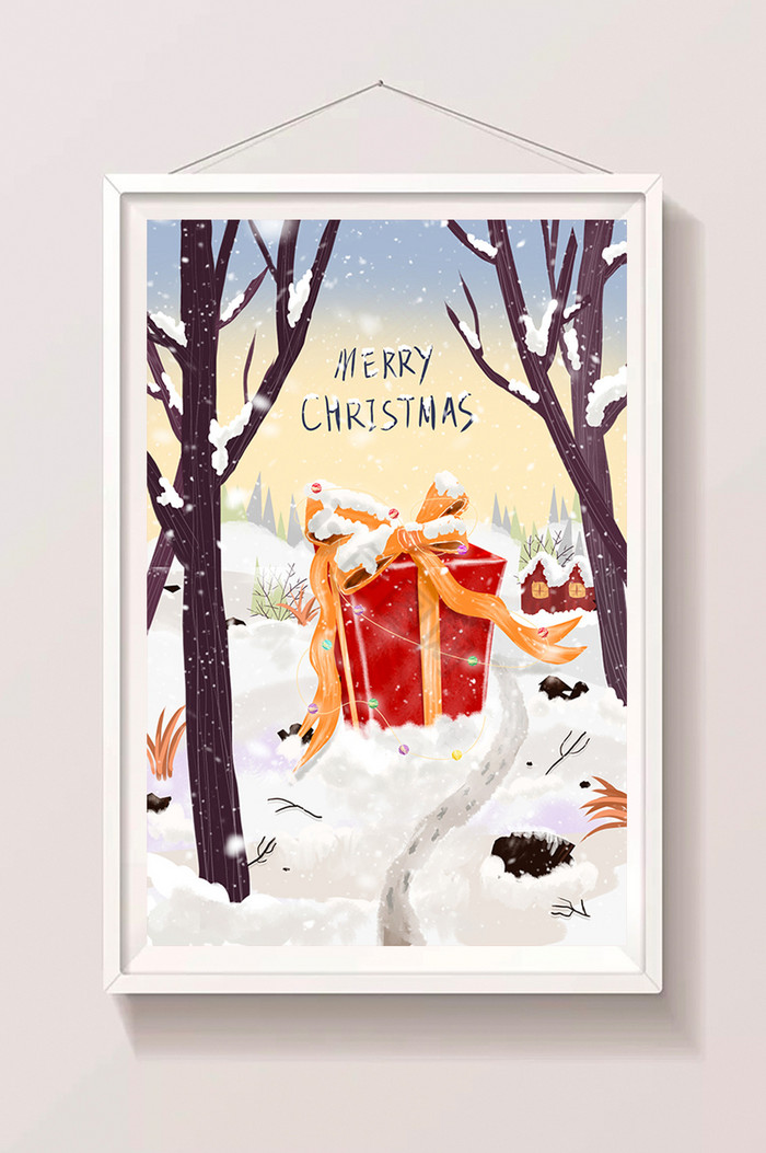 圣诞雪地图片-圣诞雪地素材免费下载-包图网